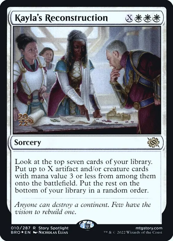Kayla's Reconstruction [The Brothers' War Promos]