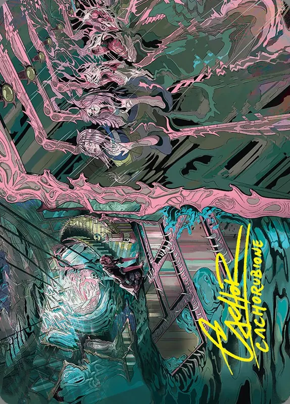 Mirror Room // Fractured Realm // Mirror Room // Fractured Realm [Duskmourn: House of Horror Art Series]