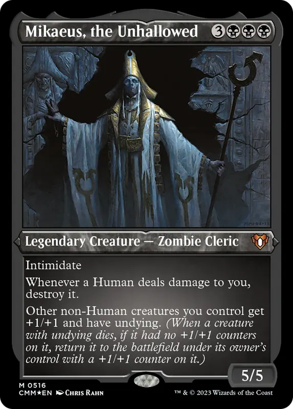 Mikaeus, the Unhallowed (Foil Etched) [Commander Masters]