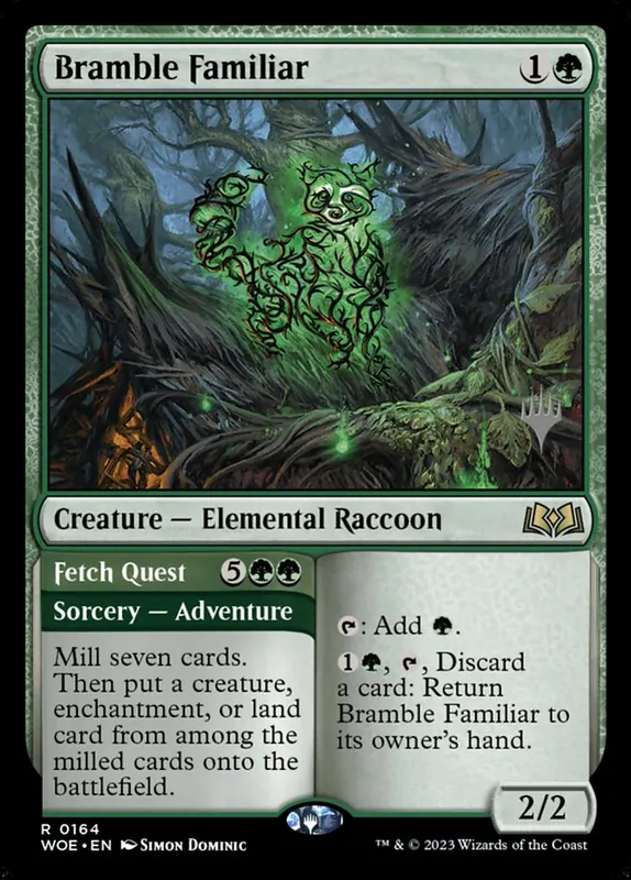 Bramble Familiar // Fetch Quest [Wilds of Eldraine Promos]