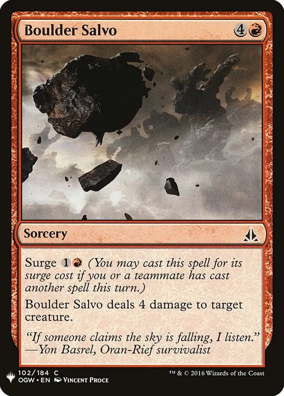 Boulder Salvo [The List]