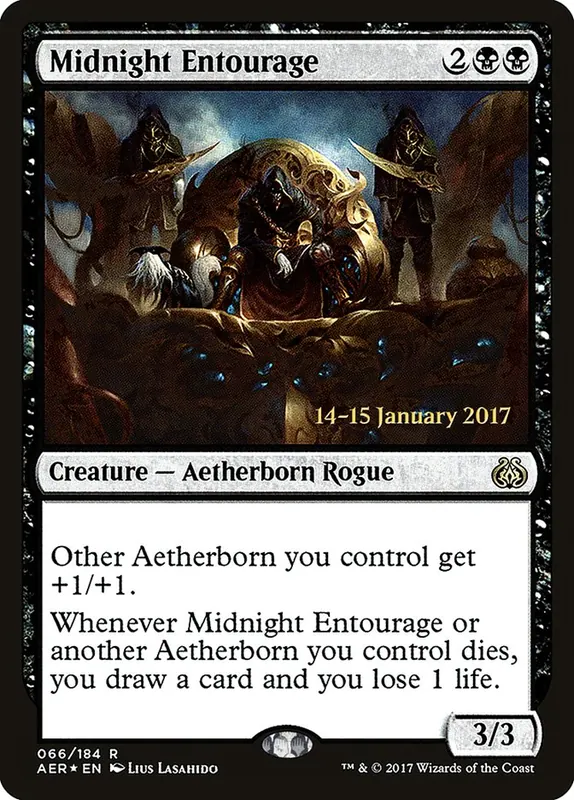 Midnight Entourage - Español [Aether Revolt Prerelease Promos]