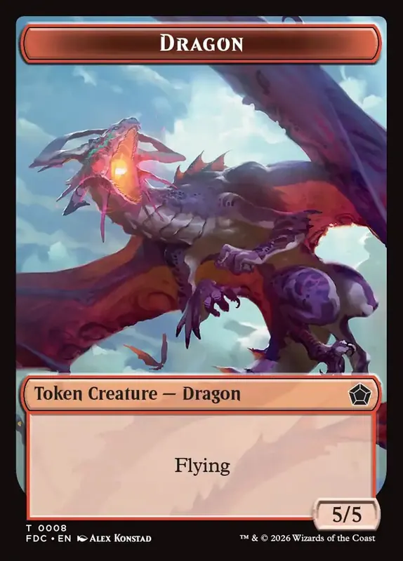 Dragon [Foundations Commander Tokens]
