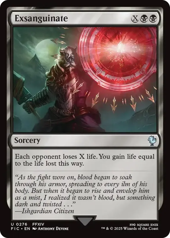Exsanguinate (Surge Foil) [FINAL FANTASY Commander]