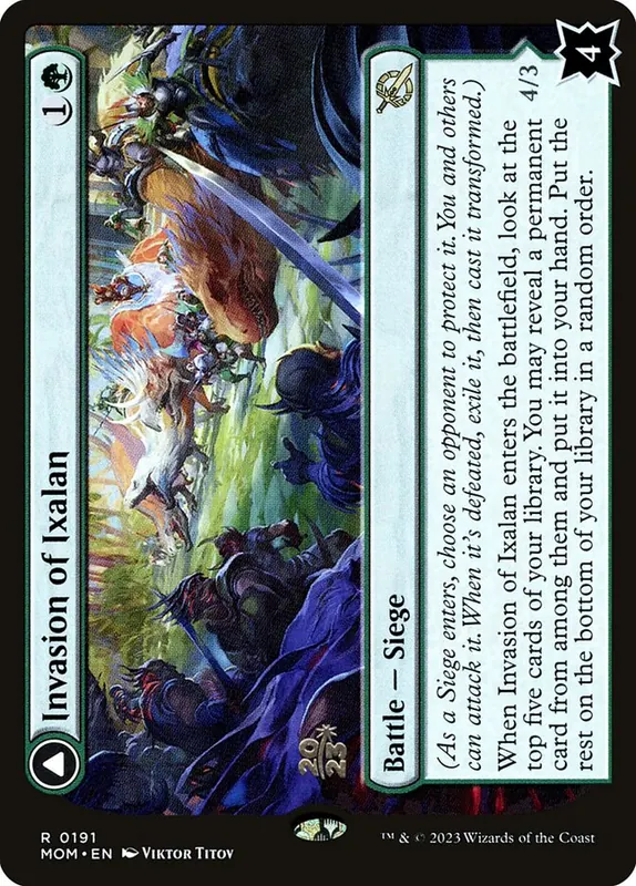 Invasion of Ixalan // Belligerent Regisaur [March of the Machine Promos]