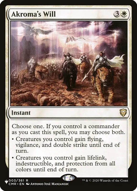 Akroma's Will [The List]