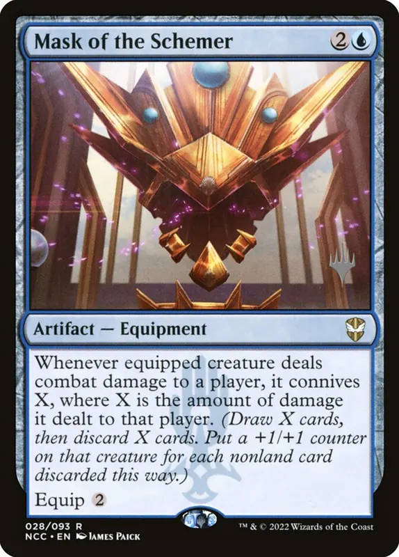 Mask of the Schemer [New Capenna Commander Promos]