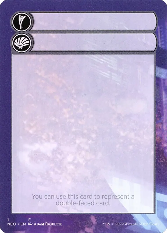 Double-Faced Substitute Card [Kamigawa: Neon Dynasty Substitute Cards]