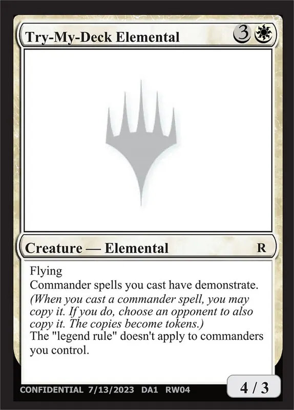 Try-My-Deck Elemental [Unknown Event]