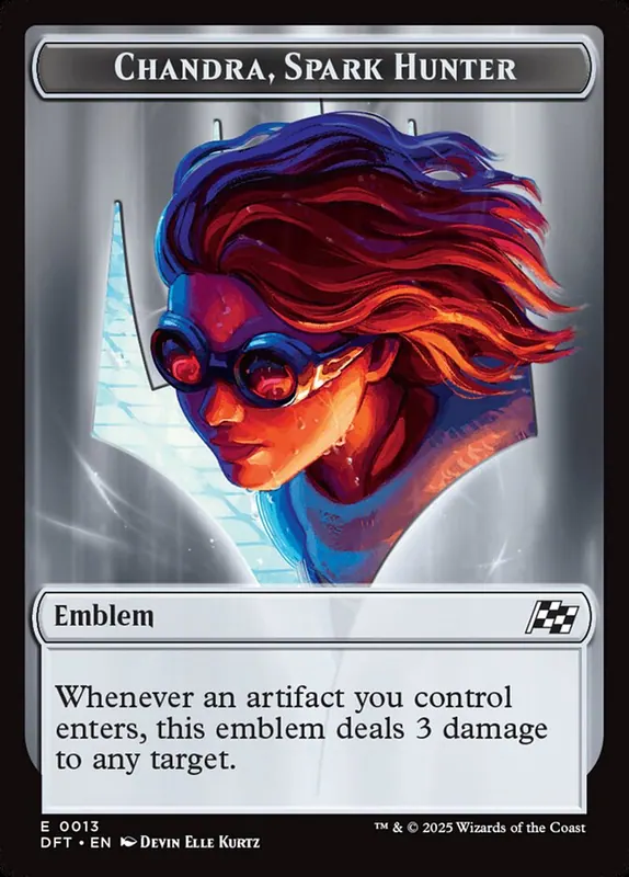 Chandra, Spark Hunter Emblem [Aetherdrift Tokens]