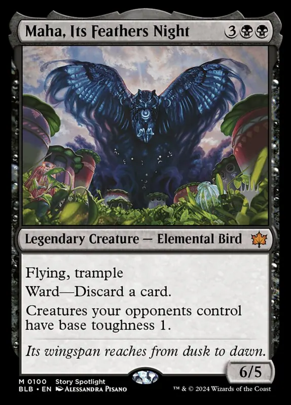 Maha, Its Feathers Night [Bloomburrow Promos]