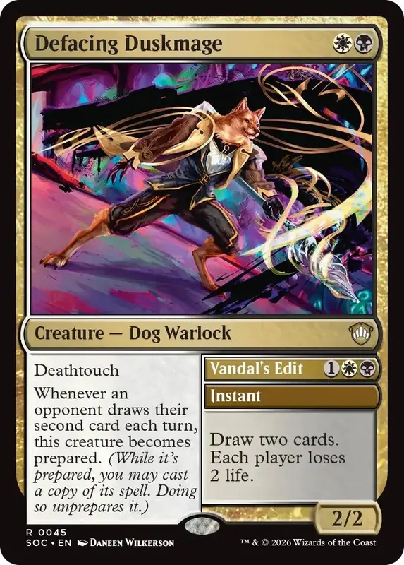Defacing Duskmage [Secrets of Strixhaven Commander]