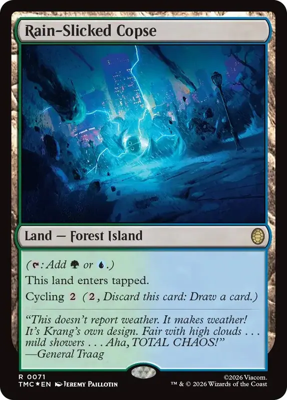 Rain-Slicked Copse (Surge Foil) [Teenage Mutant Ninja Turtles Commander]