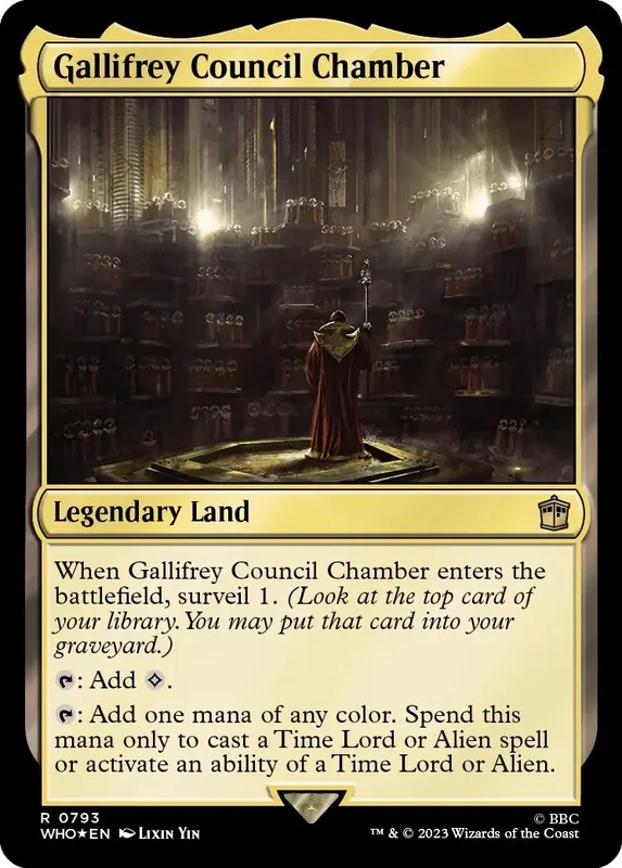 Gallifrey Council Chamber (Surge Foil) [Doctor Who]