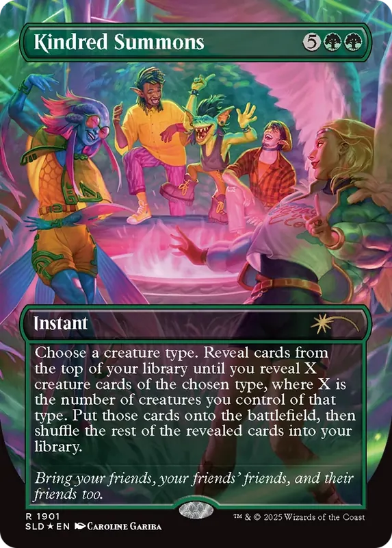 Kindred Summons (Double Rainbow Foil) [Secret Lair Drop Series]
