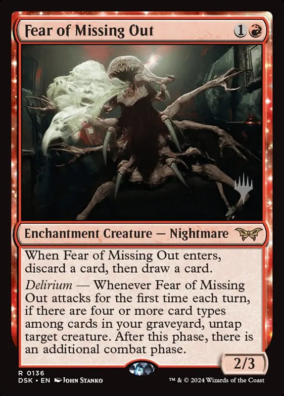 Fear of Missing Out [Duskmourn: House of Horror Promos]