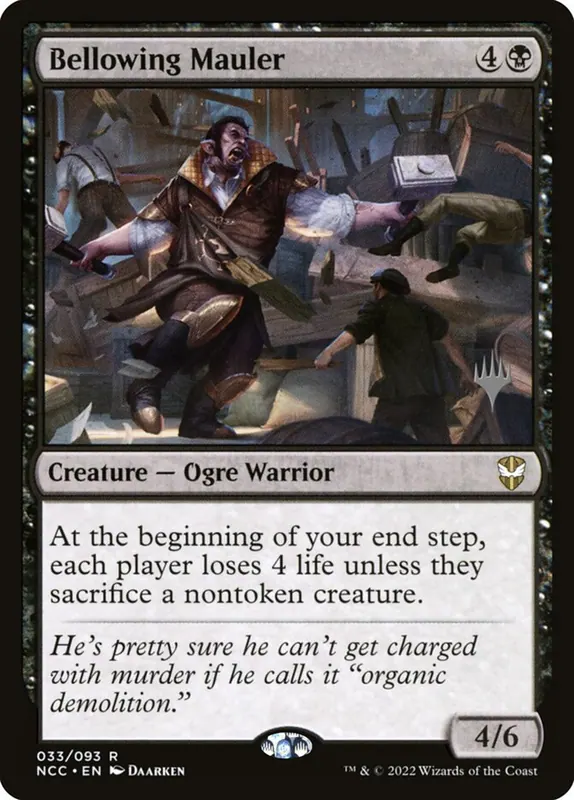 Bellowing Mauler [New Capenna Commander Promos]