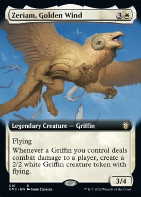 Zeriam, Golden Wind (Extended Art) [Dominaria United Commander]