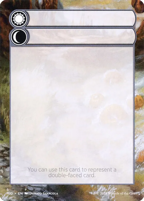 Double-Faced Substitute Card [Innistrad: Midnight Hunt Substitute Cards]