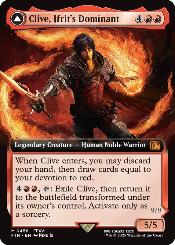 Clive, Ifrit's Dominant // Ifrit, Warden of Inferno (Extended Art) [FINAL FANTASY]