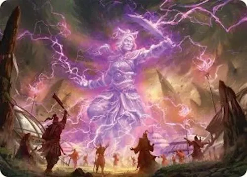 Smile at Death Art Card (4/54) [Tarkir: Dragonstorm Art Series]