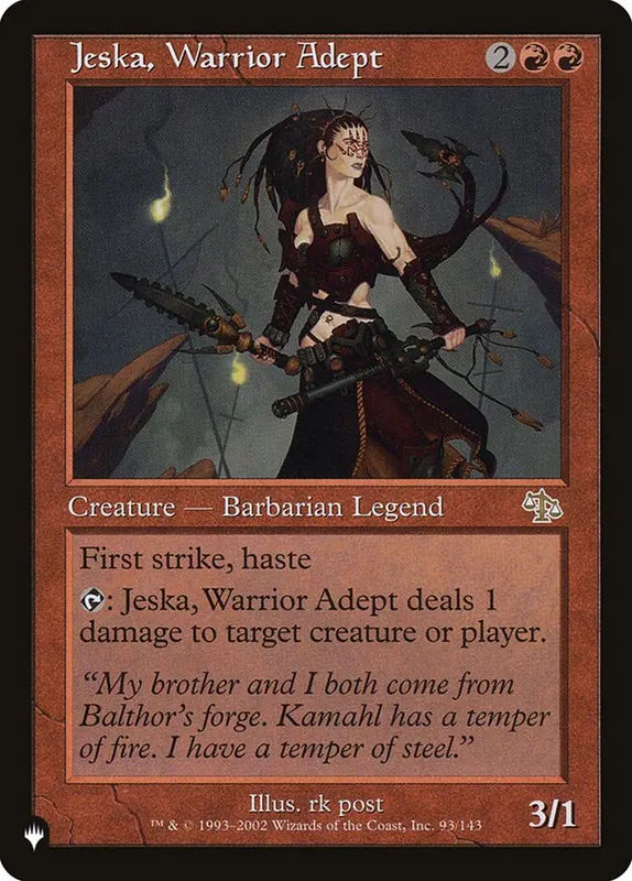 Jeska, Warrior Adept [The List]