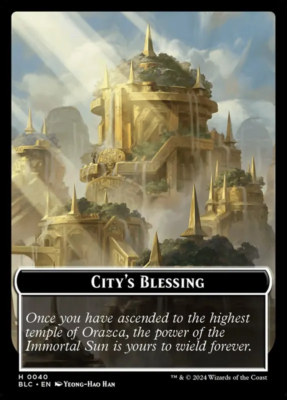 City's Blessing [Bloomburrow Commander Tokens]
