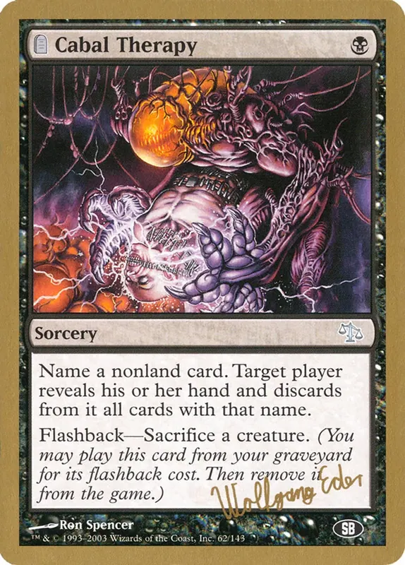 Cabal Therapy (Wolfgang Eder) (SB) [World Championship Decks 2003]