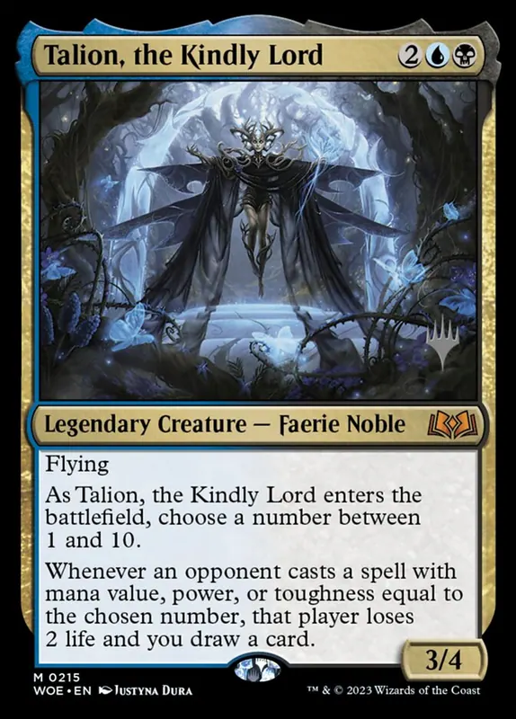 Talion, the Kindly Lord [Wilds of Eldraine Promos]