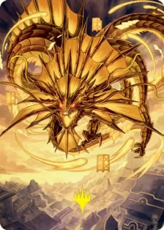 Ao, the Dawn Sky 2 Art Card (Gold-Stamped Signature) [Kamigawa: Neon Dynasty Art Series]