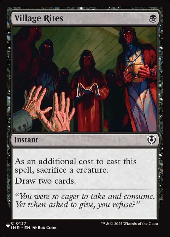 Village Rites [The List]