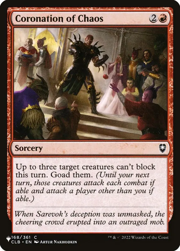 Coronation of Chaos [The List]