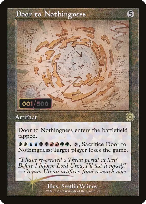 Door to Nothingness [The Brothers' War Retro Artifacts]