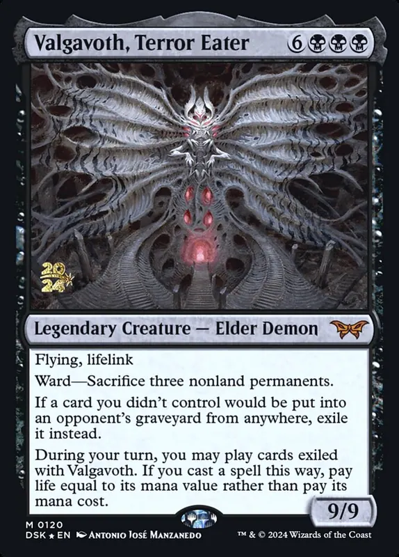 Valgavoth, Terror Eater [Duskmourn: House of Horror Promos]