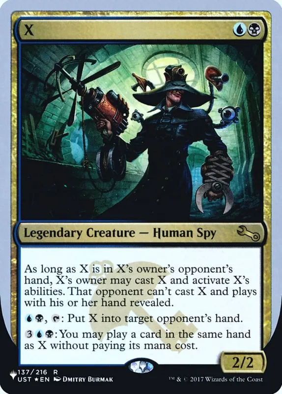 X [The List (Unfinity Foil Edition)]
