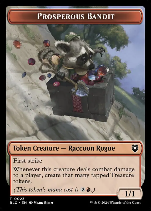 Prosperous Bandit [Bloomburrow Commander Tokens]