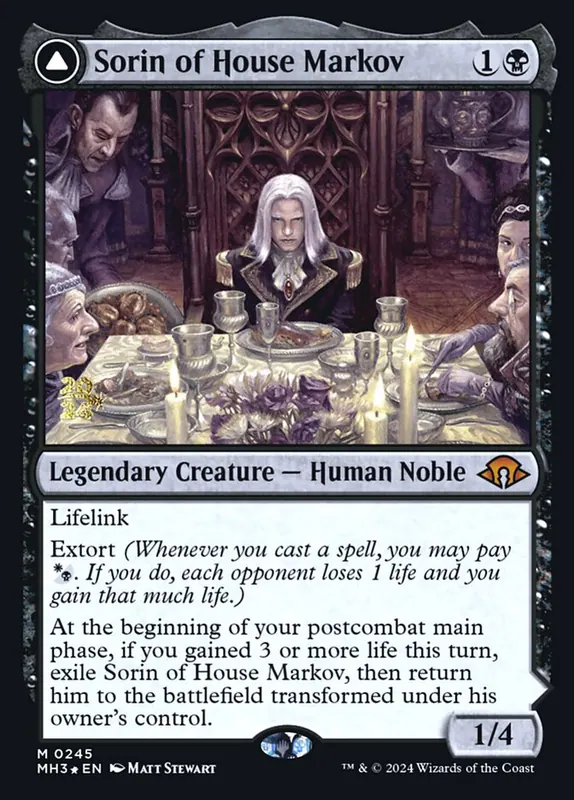 Sorin of House Markov // Sorin, Ravenous Neonate [Modern Horizons 3 Promos]