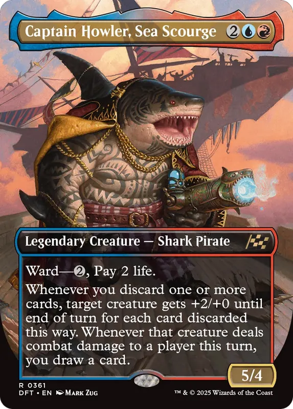 Captain Howler, Sea Scourge (Borderless) [Aetherdrift]