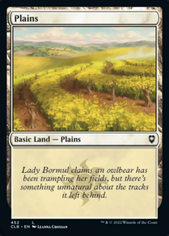 Plains (452) [Commander Legends: Battle for Baldur's Gate]
