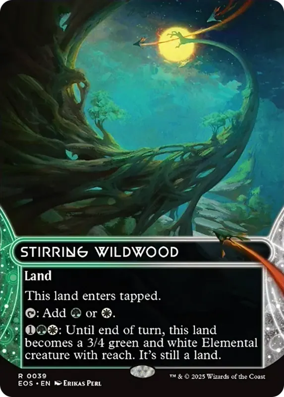Stirring Wildwood (0039) (Borderless) [Edge of Eternities: Stellar Sights]