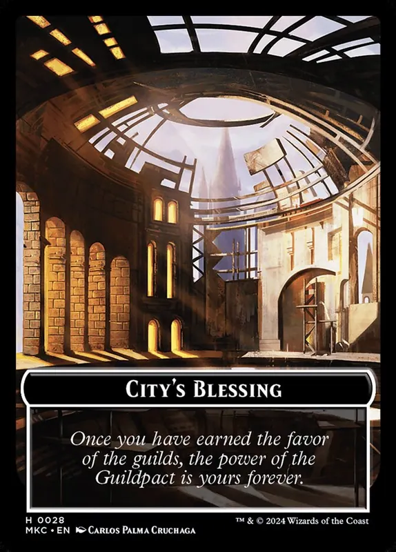 City's Blessing [Murders at Karlov Manor Commander Tokens]