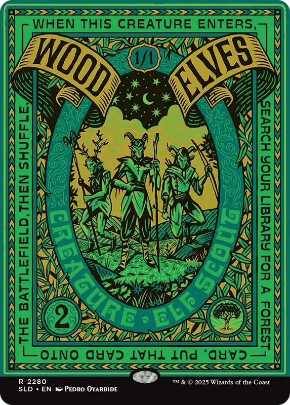 Wood Elves (2280) [Secret Lair Drop Series]