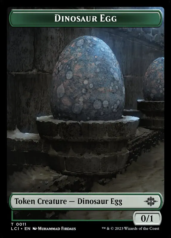 Dinosaur Egg [The Lost Caverns of Ixalan Tokens]