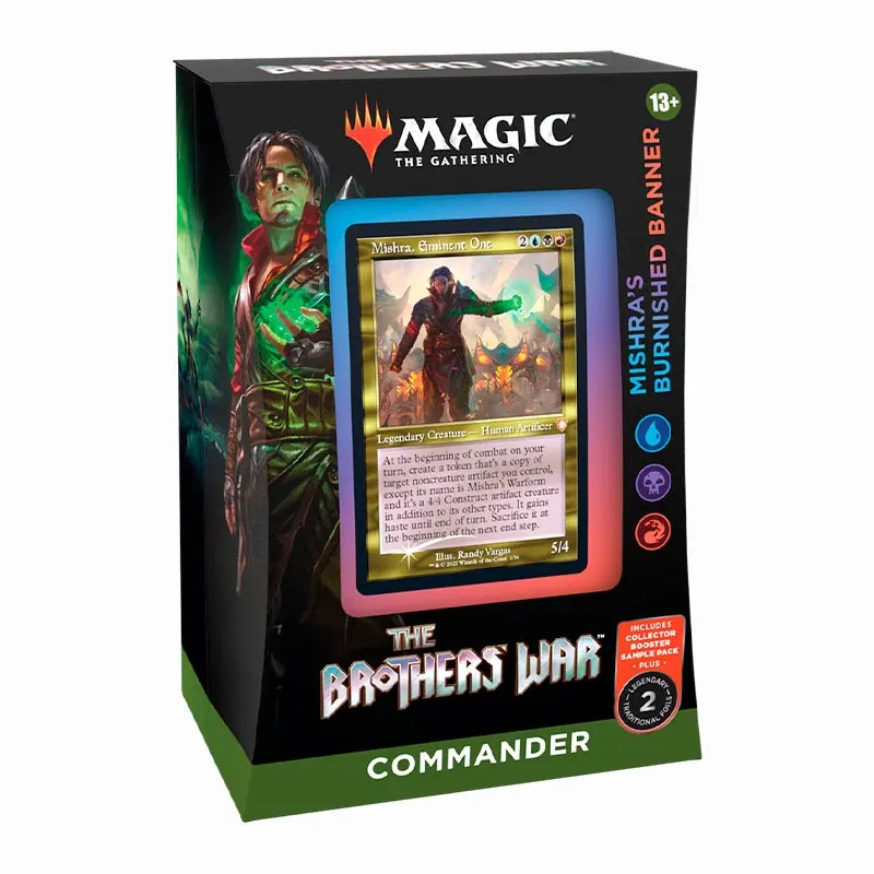 Mtg The Brothers War - Commander Deck - Mishras Burnished Banner - Ingles