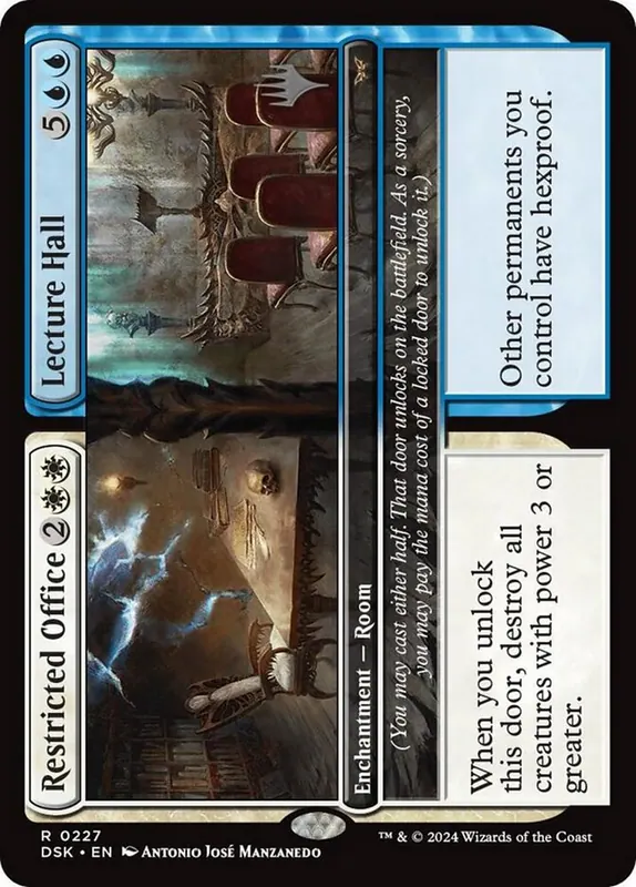 Restricted Office // Lecture Hall [Duskmourn: House of Horror Promos]