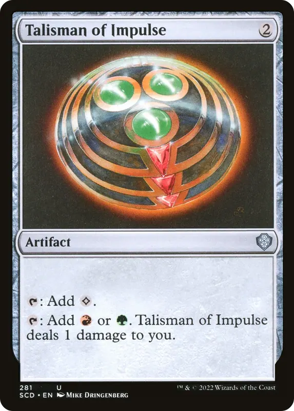 Talisman of Impulse [Starter Commander Decks]