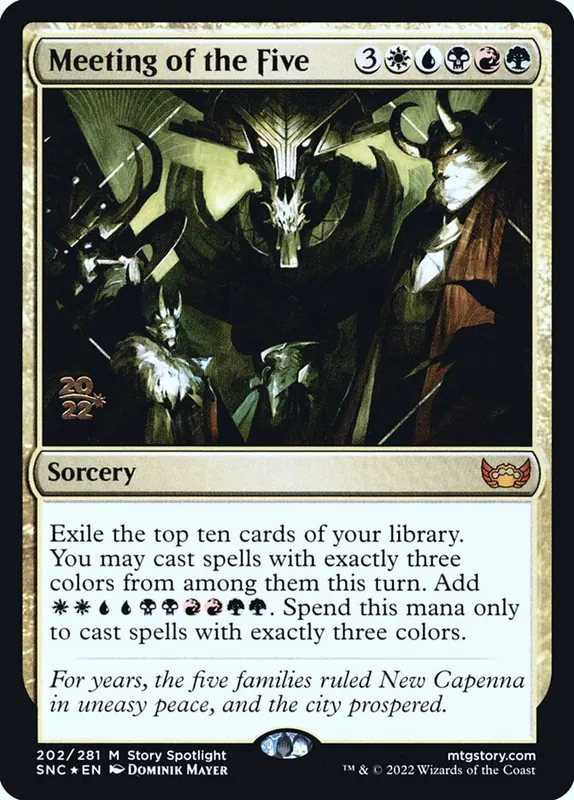Meeting of the Five [Streets of New Capenna Promos]