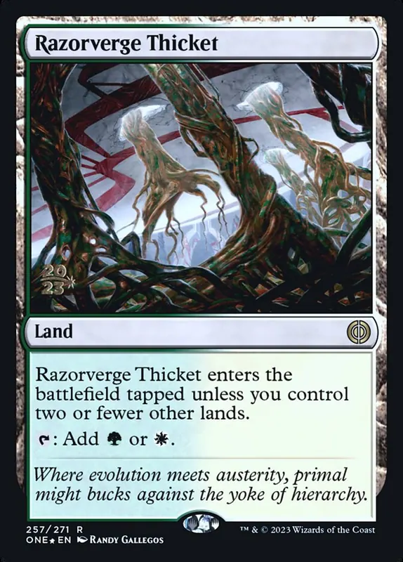 Razorverge Thicket [Phyrexia: All Will Be One Promos]