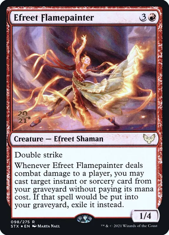 Efreet Flamepainter [Strixhaven: School of Mages Promos]