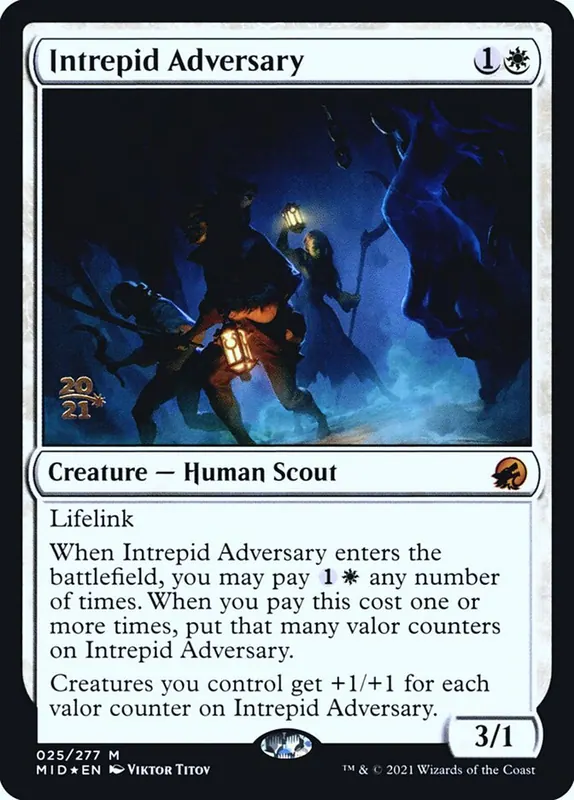 Intrepid Adversary [Innistrad: Midnight Hunt Promos]